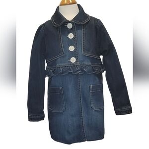 Mali Kids Ruffled  Denim Petticoat Long Sleeves
